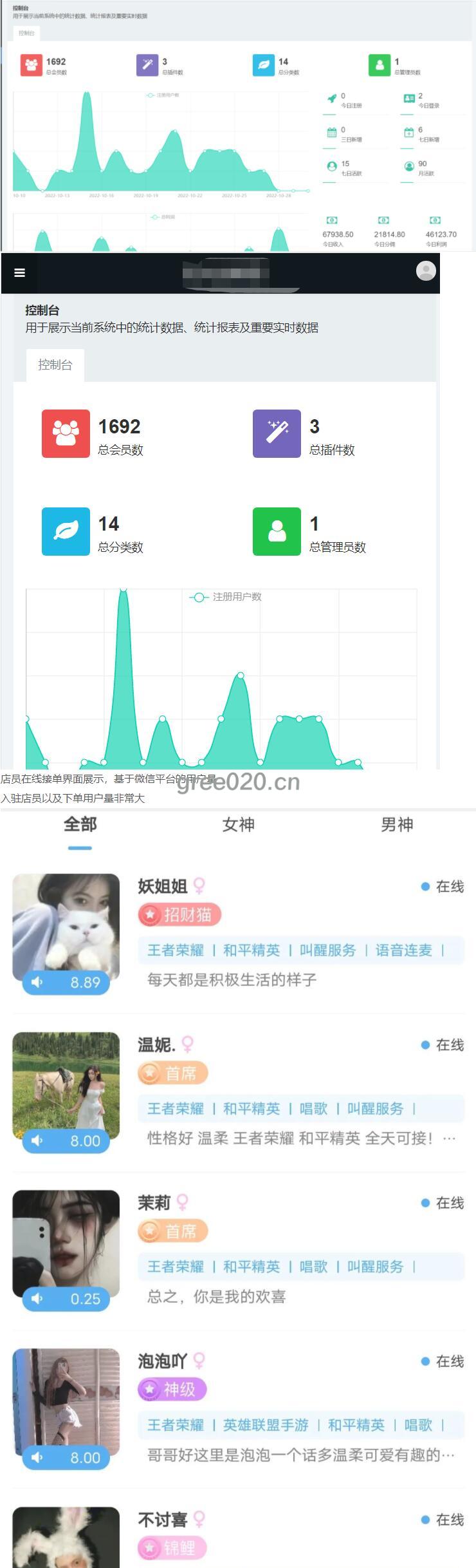 价值1万多的最新商业版游戏陪玩语音聊天系统源码